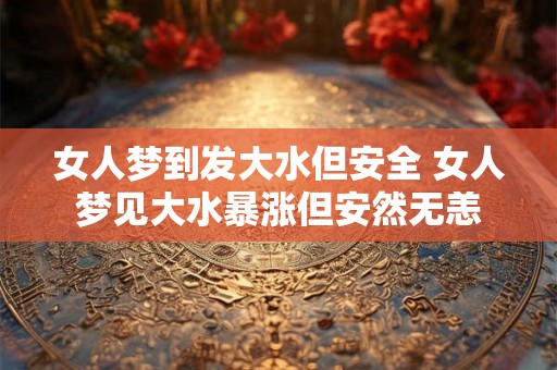 女人梦到发大水但安全 女人梦见大水暴涨但安然无恙