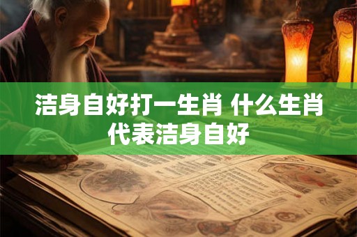 洁身自好打一生肖 什么生肖代表洁身自好