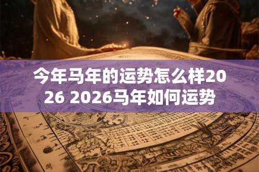 今年马年的运势怎么样2026 2026马年如何运势