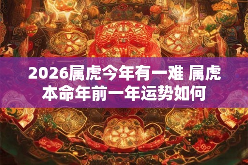 2026属虎今年有一难 属虎本命年前一年运势如何