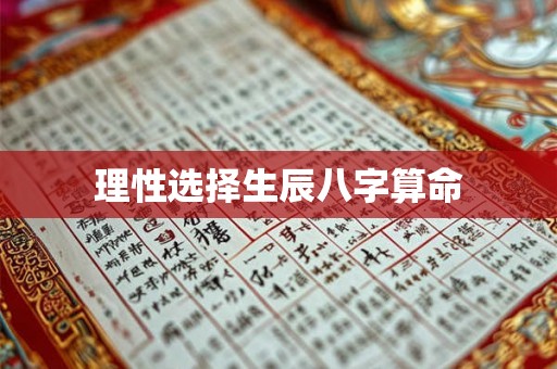 理性选择生辰八字算命