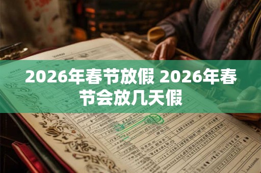 2026年春节放假 2026年春节会放几天假