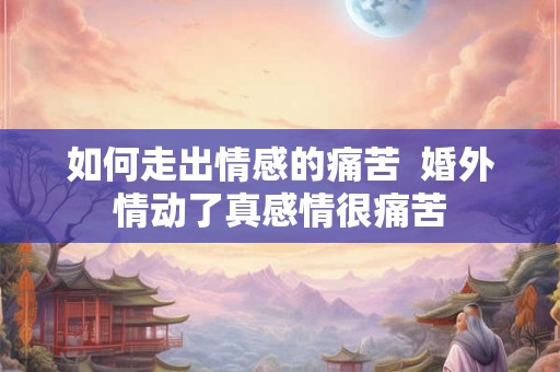 如何走出情感的痛苦 婚外情动了真感情很痛苦 如何走出情感的痛苦 婚外情动了真感情很痛苦