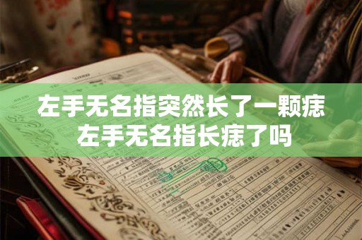 左手无名指突然长了一颗痣 左手无名指长痣了吗