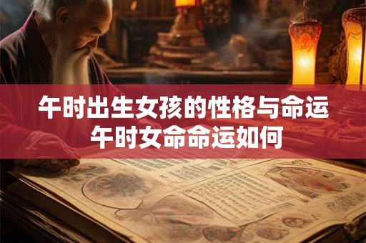 午时出生女孩的性格与命运 午时女命命运如何