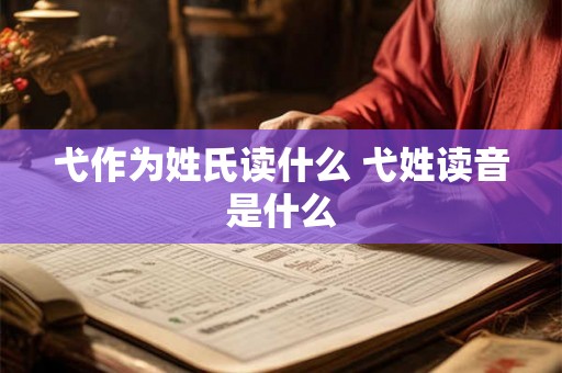 弋作为姓氏读什么 弋姓读音是什么