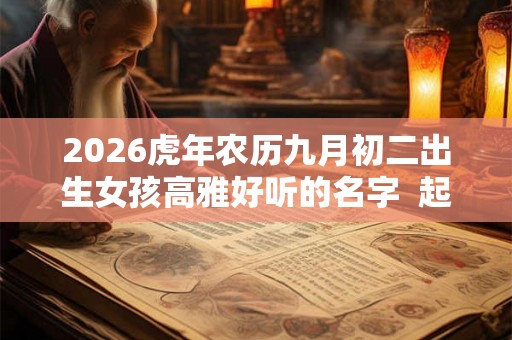 2026虎年农历九月初二出生女孩高雅好听的名字  起名最佳字