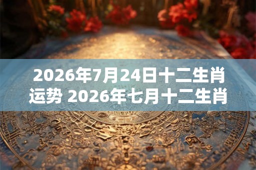 2026年7月24日十二生肖运势 2026年七月十二生肖运势如何