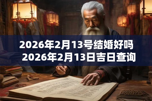 2026年2月13号结婚好吗  2026年2月13日吉日查询
