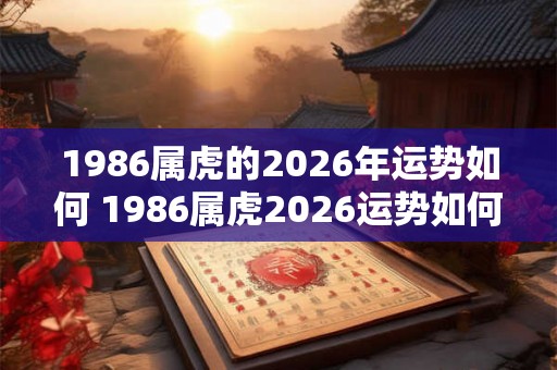 1986属虎的2026年运势如何 1986属虎2026运势如何