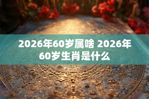 2026年60岁属啥 2026年60岁生肖是什么 2026年60岁属啥 2026年60岁生肖是什么