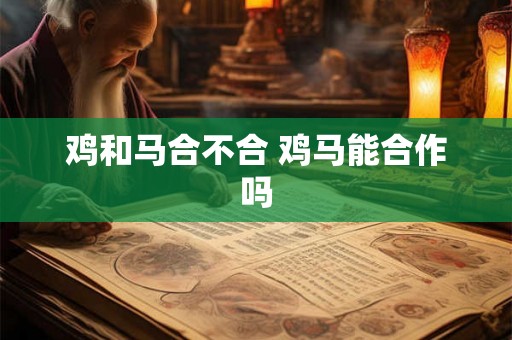 鸡和马合不合 鸡马能合作吗
