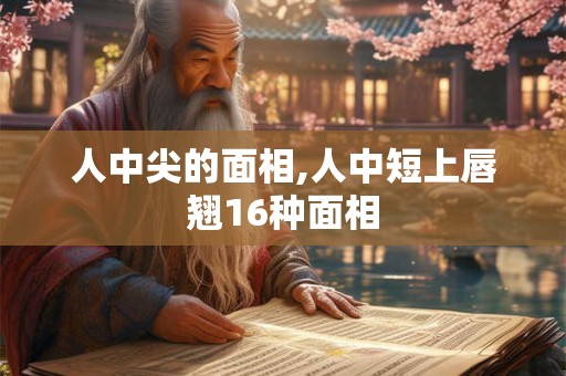 人中尖的面相,人中短上唇翘16种面相