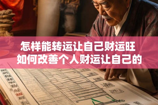 怎样能转运让自己财运旺 如何改善个人财运让自己的财富不断增长