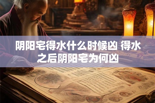 阴阳宅得水什么时候凶 得水之后阴阳宅为何凶