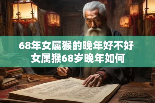 68年女属猴的晚年好不好 女属猴68岁晚年如何