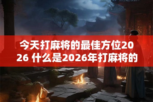 今天打麻将的最佳方位2026 什么是2026年打麻将的最佳位置