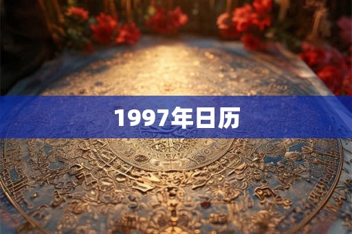 1997年日历 1997年日历