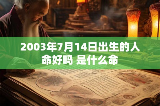 2003年7月14日出生的人命好吗 是什么命