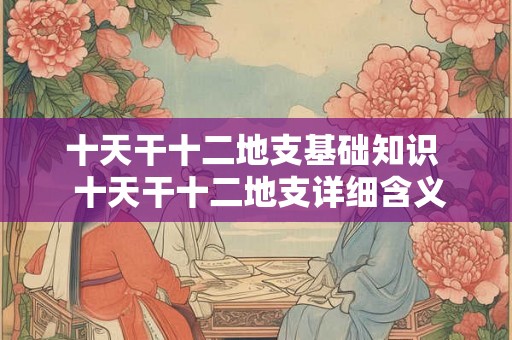 十天干十二地支基础知识  十天干十二地支详细含义