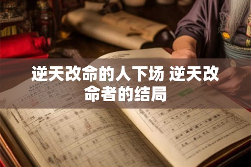 逆天改命的人下场 逆天改命者的结局