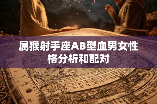 属猴射手座AB型血男女性格分析和配对