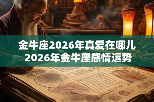 金牛座2026年真爱在哪儿 2026年金牛座感情运势