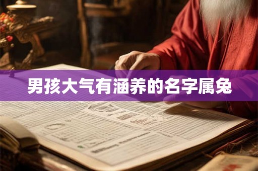 男孩大气有涵养的名字属兔