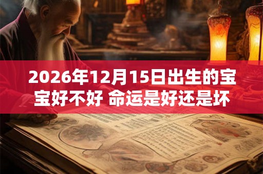 2026年12月15日出生的宝宝好不好 命运是好还是坏
