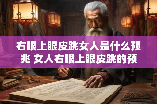 右眼上眼皮跳女人是什么预兆 女人右眼上眼皮跳的预兆是什么 右眼上眼皮跳女人是什么预兆 女人右眼上眼皮跳的预兆是什么