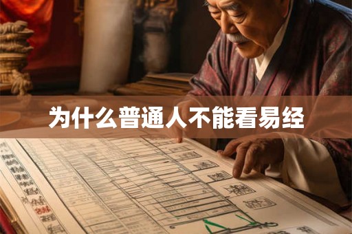 为什么普通人不能看易经