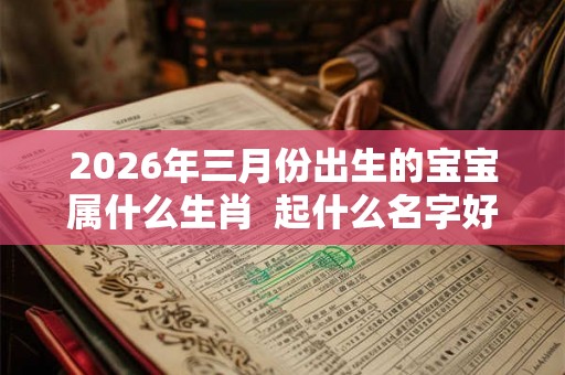 2026年三月份出生的宝宝属什么生肖 起什么名字好 2026年三月份出生的宝宝属什么生肖 起什么名字好