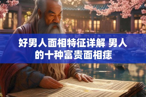 好男人面相特征详解 男人的十种富贵面相痣