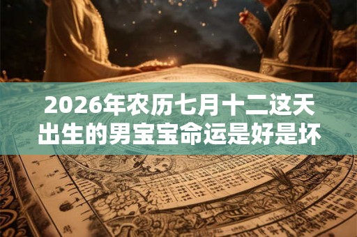 2026年农历七月十二这天出生的男宝宝命运是好是坏