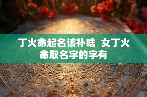 丁火命起名该补啥  女丁火命取名字的字有