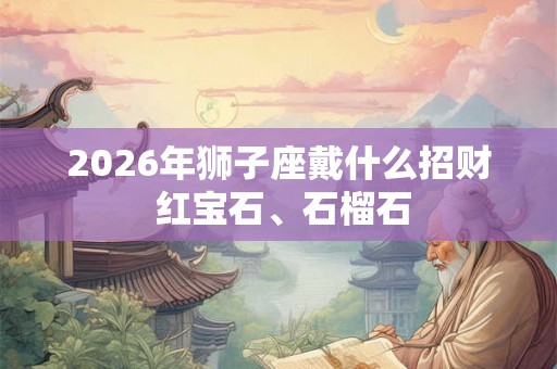 2026年狮子座戴什么招财 红宝石、石榴石 2026年狮子座戴什么招财 红宝石、石榴石