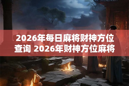 2026年每日麻将财神方位查询 2026年财神方位麻将日程查询 2026年每日麻将财神方位查询 2026年财神方位麻将日程查询