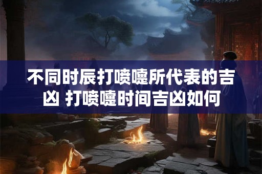 不同时辰打喷嚏所代表的吉凶 打喷嚏时间吉凶如何 不同时辰打喷嚏所代表的吉凶 打喷嚏时间吉凶如何