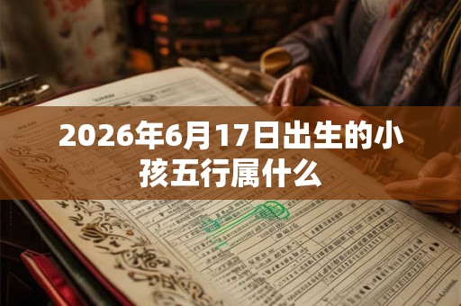 2026年6月17日出生的小孩五行属什么