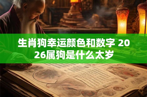 生肖狗幸运颜色和数字 2026属狗是什么太岁
