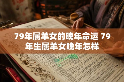 79年属羊女的晚年命运 79年生属羊女晚年怎样