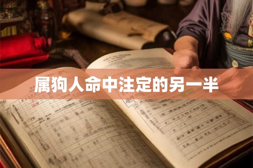 属狗人命中注定的另一半 属狗人命中注定的另一半