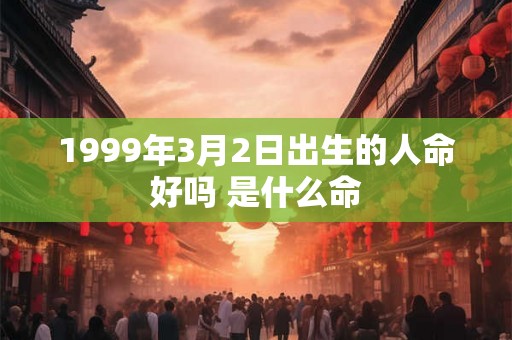 1999年3月2日出生的人命好吗 是什么命