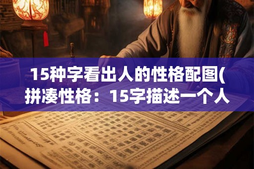 15种字看出人的性格配图(拼凑性格:15字描述一个人,准确吗?) 15种字看出人的性格配图(拼凑性格:15字描述一个人,准确吗?)
