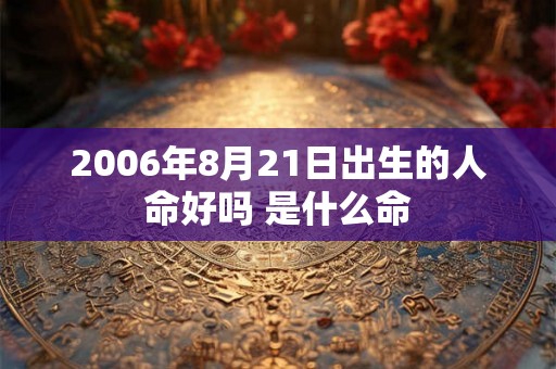 2006年8月21日出生的人命好吗 是什么命