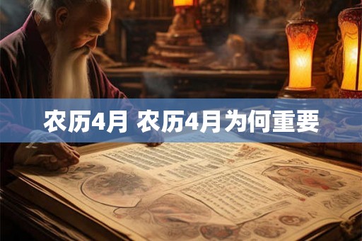 农历4月 农历4月为何重要 农历4月 农历4月为何重要