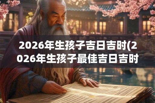 2026年生孩子吉日吉时(2026年生孩子最佳吉日吉时是什么?) 2026年生孩子吉日吉时(2026年生孩子最佳吉日吉时是什么?)