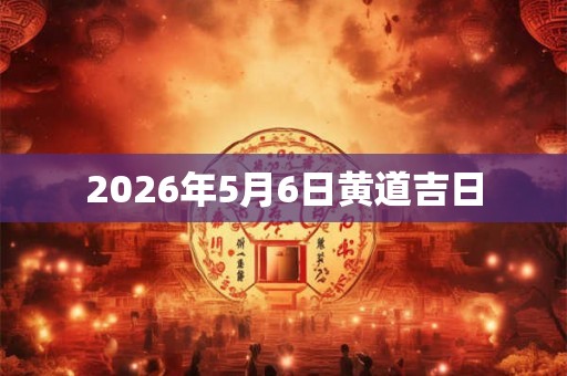 2026年5月6日黄道吉日