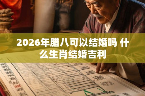 2026年腊八可以结婚吗 什么生肖结婚吉利