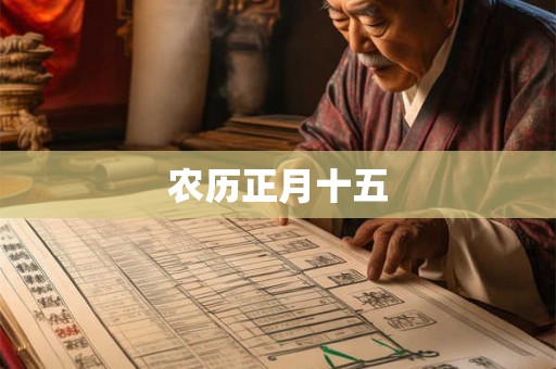 农历正月十五